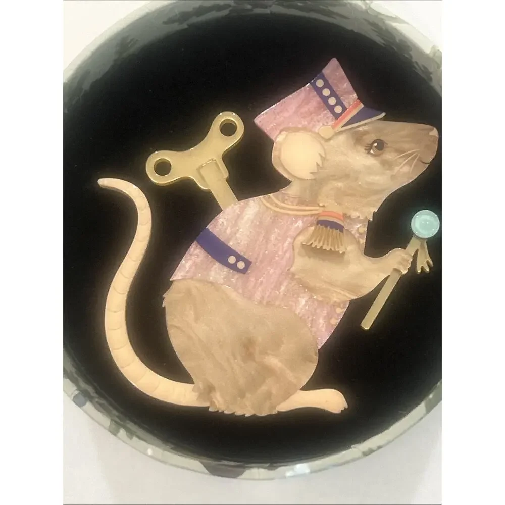 Erstwilder Brooch - Enid Blyton/Fleur Harris - Clockwork Mouse BNIB